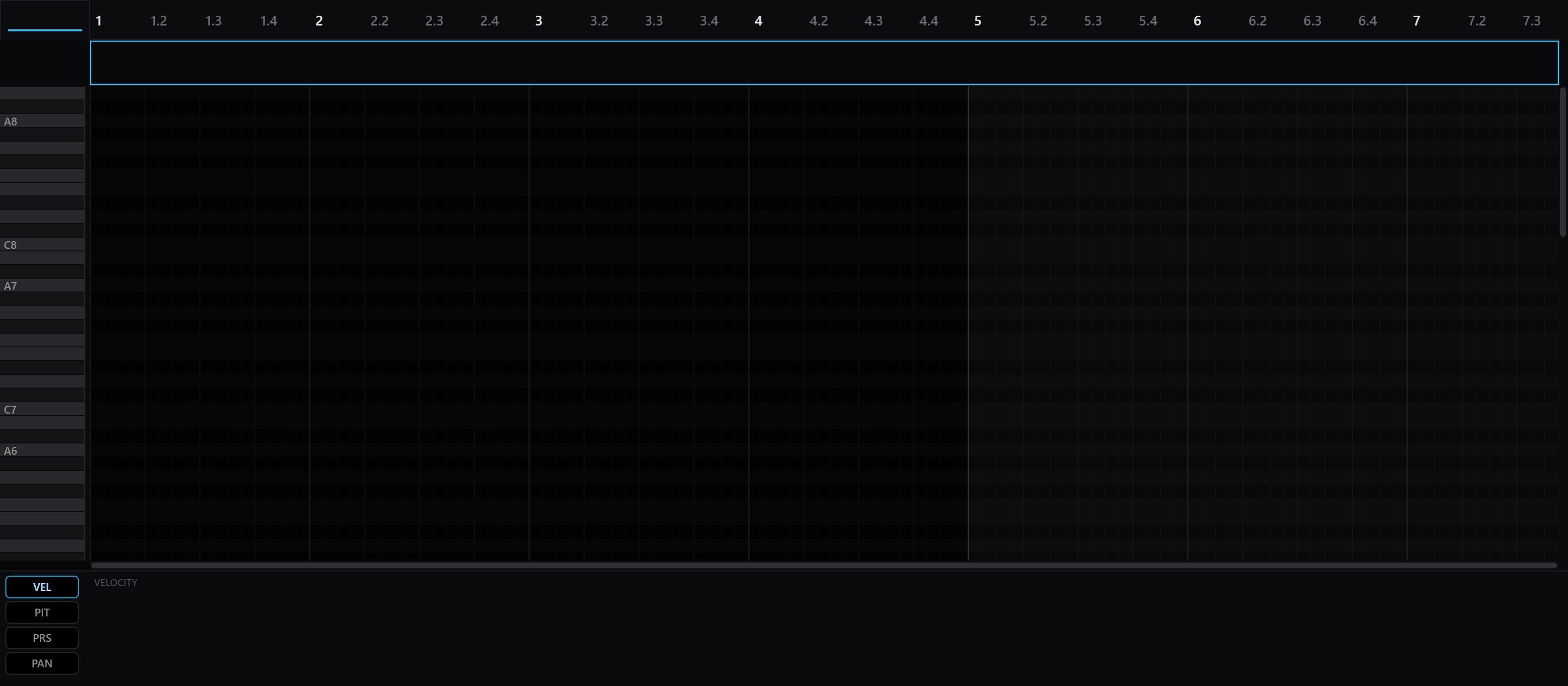 The Polaris piano roll, where the AI copilot proposes takes you keep or drop